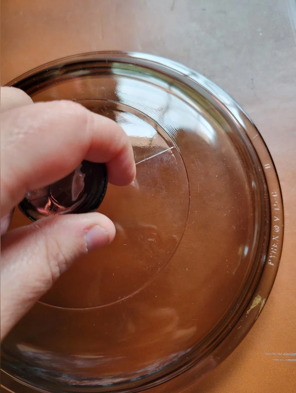 Pyrex V-15-C Replacement Lid, Pyrex Amber Lid V-1.5-C 6.75